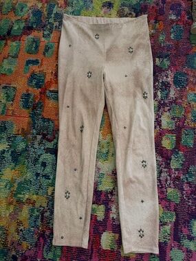 Free People Vegan Suede Studded pull on pants